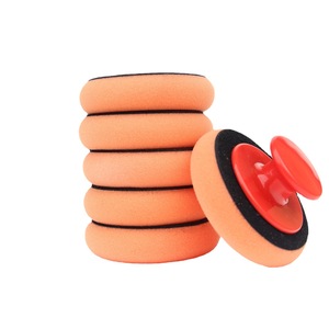 Brosse à cire supérieure OEM personnalisable avec manche en plastique, éponge de polissage manuelle pour le cirage de la carrosserie de voiture, tampons de polissage - Product Image 1