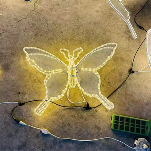 3D grande farfalla illuminata <span class=keywords><strong>angeli</strong></span> natale cortile decorazioni farfalla led luce decorazione - Product Image 3