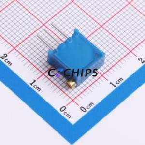 ตัวต้านทาน/โพเทนชิโอมิเตอร์แบบปรับได้สำหรับ3296X-1-503LF ผ่านชิ้นส่วนรู (THT)-3P, ตัวต้านทาน9.5x4.9มม. 50Kohm 10% 500 250mw ppm. - Product Image 2