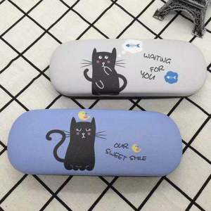 Estuche para gafas Xinpeng de metal con diseño de gato negro para niños y niñas, primavera 2021 - Product Image 5