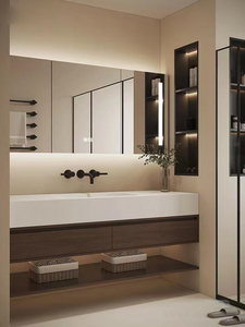 Armoire de salle de bain de luxe légère adaptée aux hôtels, aux appartements, aux écoles et aux autres armoires de salle de bain - Product Image 5