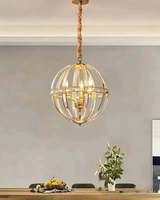 XINZHONG Cage Cristal Orbe Ronde Haut De Gamme Personnalisation Salon Hôtel Lumières Décoratives et Lustre Design Pendentif
