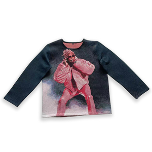 2023 arazzo personalizzato cotone Streetwear felpa con cappuccio Patchwork <span class=keywords><strong>Anime</strong></span> Plus Szie maglietta da uomo con Logo Hip Hop Tee maglione tiro vuoto - Product Image 5