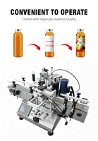 Machine d'étiquetage automatique de bouteilles rondes contrôlée par PLC avec écran tactile pour bouteilles de savon liquide et aérosols – Approvisionnement direct usine
