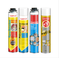 SANVO 960ml H465 produits chimiques de pulvérisation de mousse Pu de qualité supérieure mastics de mousse de polyuréthane liquide isolation mousse Pu
