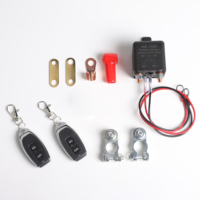 Kunci Remote kontrol DC 12V 200A, kunci nirkabel penghemat energi dengan 2 tombol jarak jauh RF memutuskan saklar jarak jauh