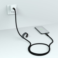 Kabel USB 100W 1m dengan Layar LED, Pengisian Daya Super Cepat & Transfer Data, Tipe-C ke Tipe-C