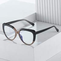 Monturas de Gafas de Moda con Aro Completo y Diseño de Ojo de Gato, Lentes Fotocromáticas, Patrón Geométrico, Lentes de PC, Unisex, para Todas las Formas de Rostro