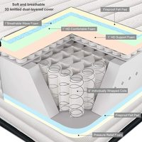 Europa Markt Schlafzimmer Schlaf komfort King Size Pillow Top Feder schaum Bett matratze Zum Verkauf
