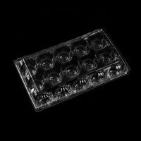 Carton d'Œufs Transparents à Usage Unique avec 4, 6, 8, 9, 10, 12, 15, 16, 20, 30 Alvéoles – Plateau Porte-Œufs en Plastique Transparent Blister pour Poulets de Ferme