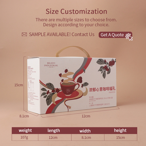 Vente chaude Emballage en papier à <span class=keywords><strong>d</strong></span>échirer personnalisé avec logo imprimé pour capsules de café Boîte à bande <span class=keywords><strong>d</strong></span>étachable pour café - Product Image 5