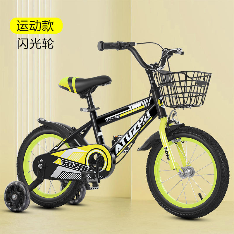 Roue clignotante de sport jaune vif