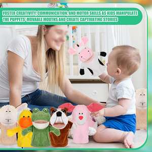 Marioneta <span class=keywords><strong>de</strong></span> animales <span class=keywords><strong>de</strong></span> peluche U190, juguete suave para contar cuentos, enseñanza, espectáculo preescolar, teatro, regalos <span class=keywords><strong>de</strong></span> cumpleaños, marioneta <span class=keywords><strong>de</strong></span> dedo <span class=keywords><strong>de</strong></span> <span class=keywords><strong>fieltro</strong></span> - Product Image 4