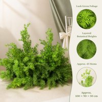 Composition florale artificielle verte en gros pour allée de mariage, 45 tiges avec feuillage luxuriant, décoration d'entrée de cérémonie