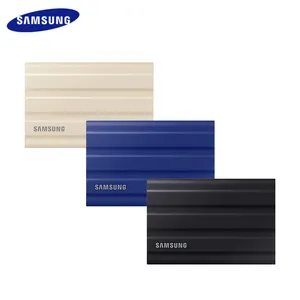 SSD Portabel Samsung Asli T7 Shield 1TB 2TB Hard Drive Eksternal Kecepatan Tinggi Solid State Disk 4TB Kompatibel untuk Laptop PC