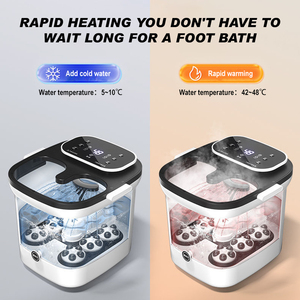 Masajeador de Pies con Burbujas, Terapia Infrarroja, Control Inteligente de Temperatura, Control Remoto Inalámbrico, Vibración Shiatsu, Desintoxicación Corporal Profunda, <span class=keywords><strong>Spa</strong></span> - Product Image 5