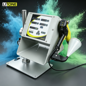 Attrezzatura Manuale per Verniciatura a Polvere Litone con Ampio Range di Tensione per Componenti di Biciclette, Attrezzature Fitness e Piccoli Componenti - Spruzzatura ad Alta Pressione - FU - Product Image 1