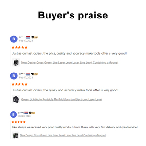 MAKA CE FCC Approved High Precision Self-Leveling Cross Line <strong>Laser</strong> Level Tool <strong>Green</strong> Light for DIY Grading - Product Image 6