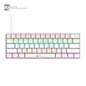 Trung Quốc bán buôn Chất lượng cao cấu hình thấp màu nâu chuyển đổi màu xanh 61 phím cơ khí bàn phím với RGB - Product Image 1