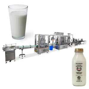 Chine Stock Automatique Liquide Désinfectant Lait Emballage Lavage Machine De Remplissage Et De Capsulage