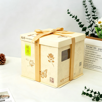 Boîte à gâteau en papier écologique haut de gamme, matériau de qualité alimentaire, boîte de transport portable pour pâtisserie boutique, gâteau de mariage, mousse au chocolat
