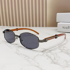Lunettes de soleil ovales tendance rétro pour hommes et femmes, protection UV, pour les voyages en plein air et la conduite - Product Image 5
