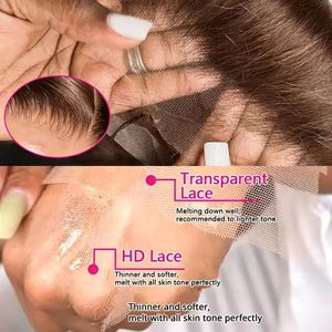 Perruque Lace Front P4/27 Body Wave avec mèches <span class=keywords><strong>blond</strong></span> miel, <span class=keywords><strong>cheveux</strong></span> humains vierges, perruque HD Lace 13x4 pour femmes noires - Product Image 5