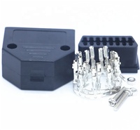 Conector Universal OBDII OBD2 de 16 Pines Macho y Hembra, Adaptador de Enchufe Hembra OBD II, Conector OBD 2 con Carcasa