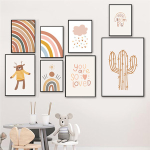 Quadro su Tela Personalizzato per Cameretta Neonato, Dipinto Murale Moderno, Poster e Stampa per Camere di Bambini e Bambine - Product Image 4