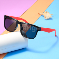 Enfants lunettes de soleil enfant garçon fille lunettes de soleil en plastique pas cher promotion mignon mode amusant flex bébé rond coeur lunettes de soleil