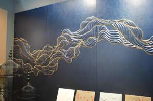 室内设计刺绣皮革浅浮雕墙面装饰墙板 - Product Image 3