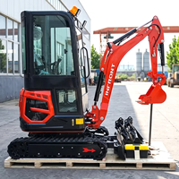 LIVRAISON GRATUITE Mini-excavatrice chinoise la moins chère CE EPA 2 tonnes 3,5 tonnes avec cabine et accessoires multifonctions