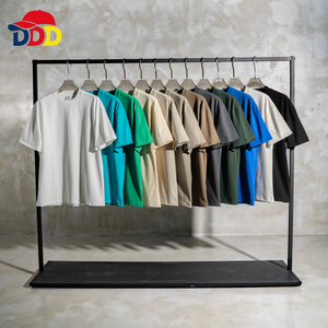 100% Cotton 425 Gsm Heavyweight Oversized T Shirt Custom Logo Shirt Thick Collar Boxy Fit High Quality Round Neck Men's T-shirt - Product Image 4