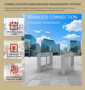 Hcw 304 thép không gỉ nhanh chóng vượt qua Swing turnstile cổng hồng ngoại chống Pinch kiểm soát truy cập - Product Image 5