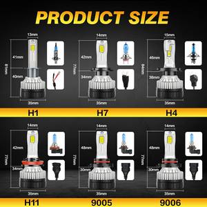 Автомобильные аксессуары V10X 210 Вт 22000 лм светодиодные фары с двумя медными трубками рассеивания тепла 6000k H1 <span class=keywords><strong>H3</strong></span> H4 H7 H11 9005 9006 для авто - Product Image 6