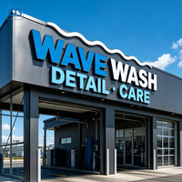 Enseigne Commerciale Personnalisée, Lettres en Relief 3D LED, Logo Lumineux, Panneau LED, Enseigne d'Entreprise Personnalisée en Acrylique avec Support