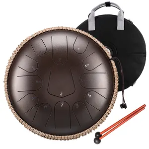 Hluru Steel Tongue Drum 13 Note 12-Inch Drumset Percussion Instrument Other Musical Instruments TS13