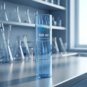 Tubo de Ensayo Graduado de Laboratorio, Tubo de Medición de Vidrio Transparente para Muestreo de Laboratorio, 100 ml - Product Image 3