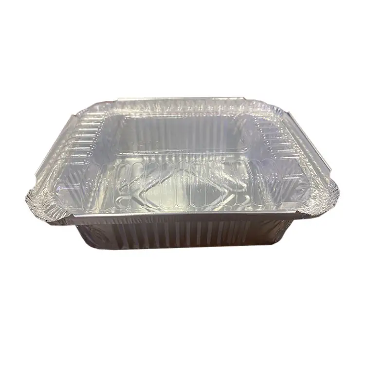 Mesin pembuat Oval wadah aluminium Foil perak Food Grade