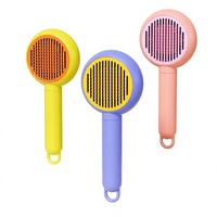 Brosse autonettoyante pour animaux de compagnie, brosse de massage pour chat et chien, peigne de toilettage, élimine les poils sous-épileux, brosse pour enlever les poils de chat