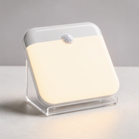 Lampe murale LED carrée intelligente rechargeable par USB, avec détecteur de mouvement, intensité réglable, veilleuse pour chambre, couloir, placard