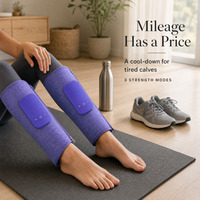 Masseur de jambes à sangle large avec conception d'airbag intégrée pour un maintien ferme sur les mollets plus larges