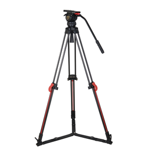 El más nuevo trípode de cámara <span class=keywords><strong>DSLR</strong></span> de bloqueo de un clic CCTV profesional Jiepai V6 con cabeza fluida - Product Image 1