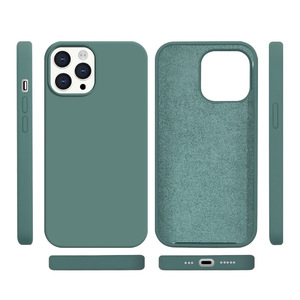 Funda protectora de cuerpo completo de silicona líquida con forro de tela de microfibra suave para <span class=keywords><strong>iPhone</strong></span> <span class=keywords><strong>12</strong></span> y <span class=keywords><strong>iPhone</strong></span> <span class=keywords><strong>12</strong></span> Pro - Product Image 5