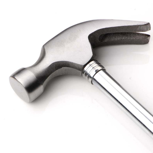 Marteau à griffes DIY avec manche antidérapant texturé en uréthane, tête ronde, manche en acier, marteau à clous - Product Image 2