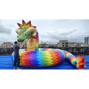 <span class=keywords><strong>Serpent</strong></span> gonflable en PVC coloré <span class=keywords><strong>à</strong></span> <span class=keywords><strong>plumes</strong></span> pour la publicité extérieure - Product Image 3