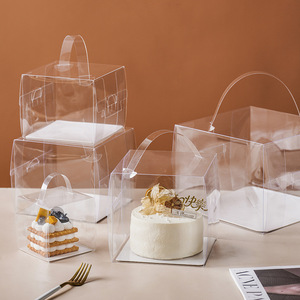 Tùy Chỉnh Vuông Pet Trong Suốt Cube Hộp <span class=keywords><strong>Frosted</strong></span> PVC Bao Bì Cho Bánh Hộp Rõ Ràng Hộp Nhựa - Product Image 4