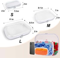 Grande trousse transparente à fermeture éclair, étanche, pour cosmétiques, rangement de jouets pour enfants, organiseur de crayons