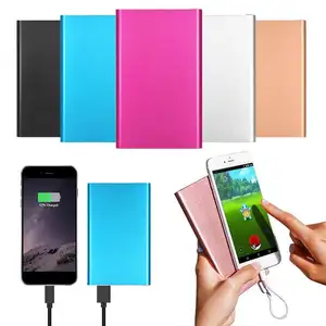 Portable 3000Mah 5000Mah Power Bank External Battery Charger Mudah Membawa Natal Promosi Hadiah Power Bank Logo Kustom