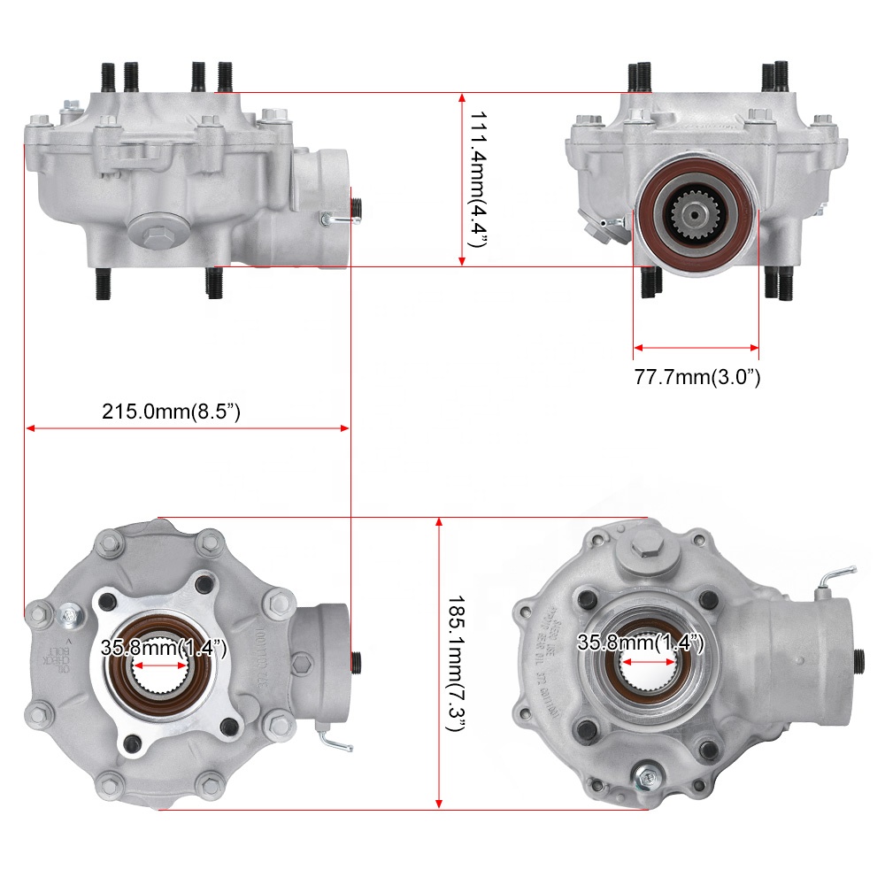 Rear Differential Assembly for 07-13 Honda Fourtrax Rancher ATV420